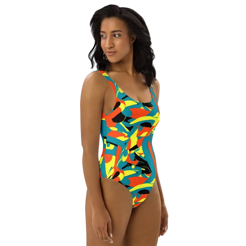 Gerace Jive on One-Piece Swimsuit — Right