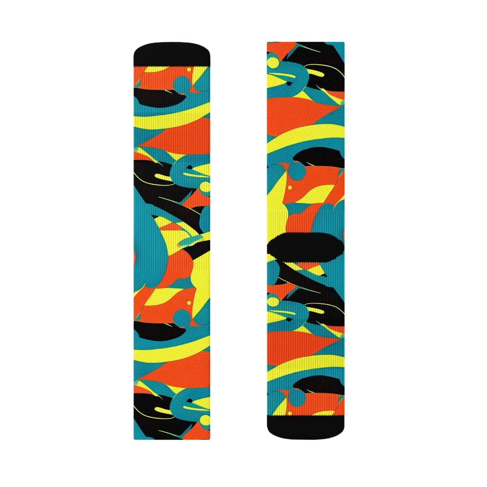 Gerace Jive on Socks — Right Sock