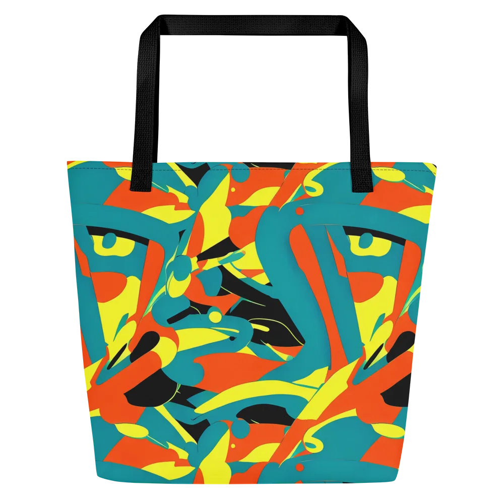 Gerace Jive on Large Tote Bag W/ Pocket — Front
