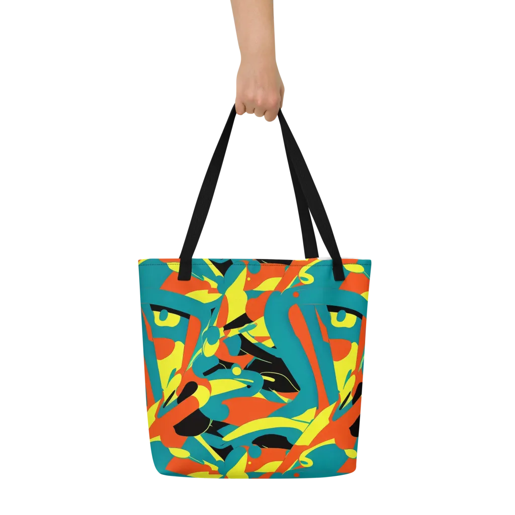 Gerace Jive on Large Tote Bag W/ Pocket — Front