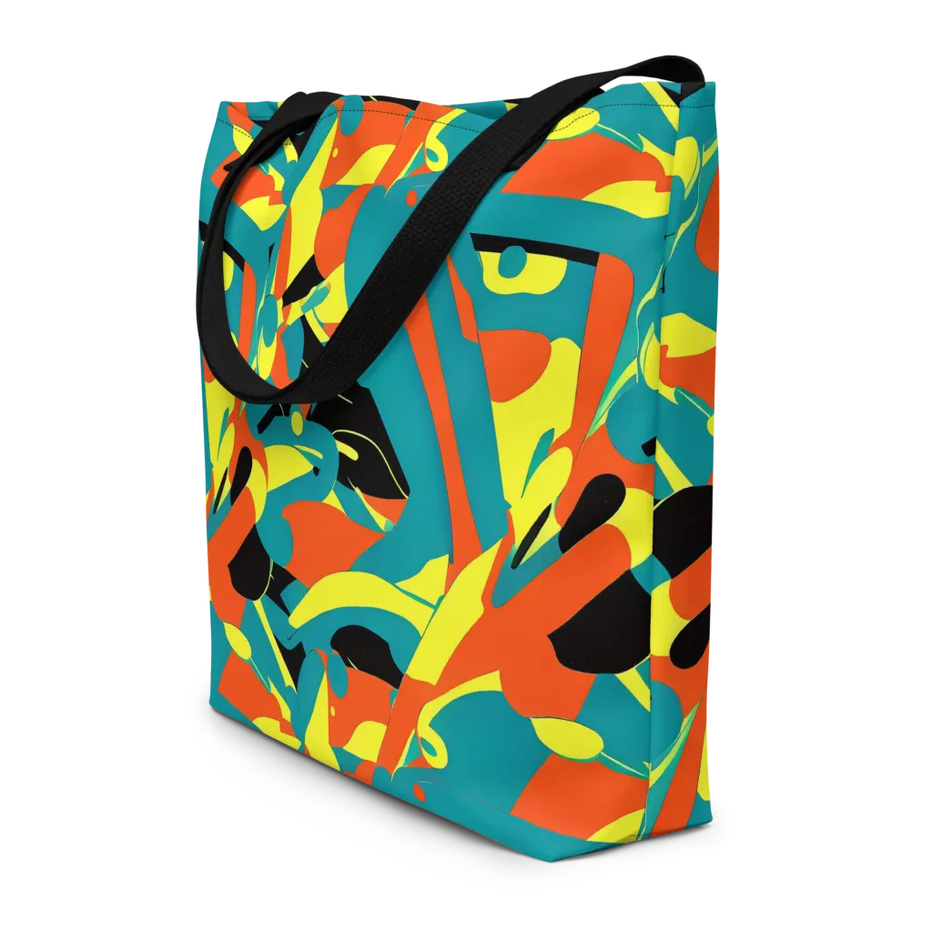 Gerace Jive on Large Tote Bag W/ Pocket — Front