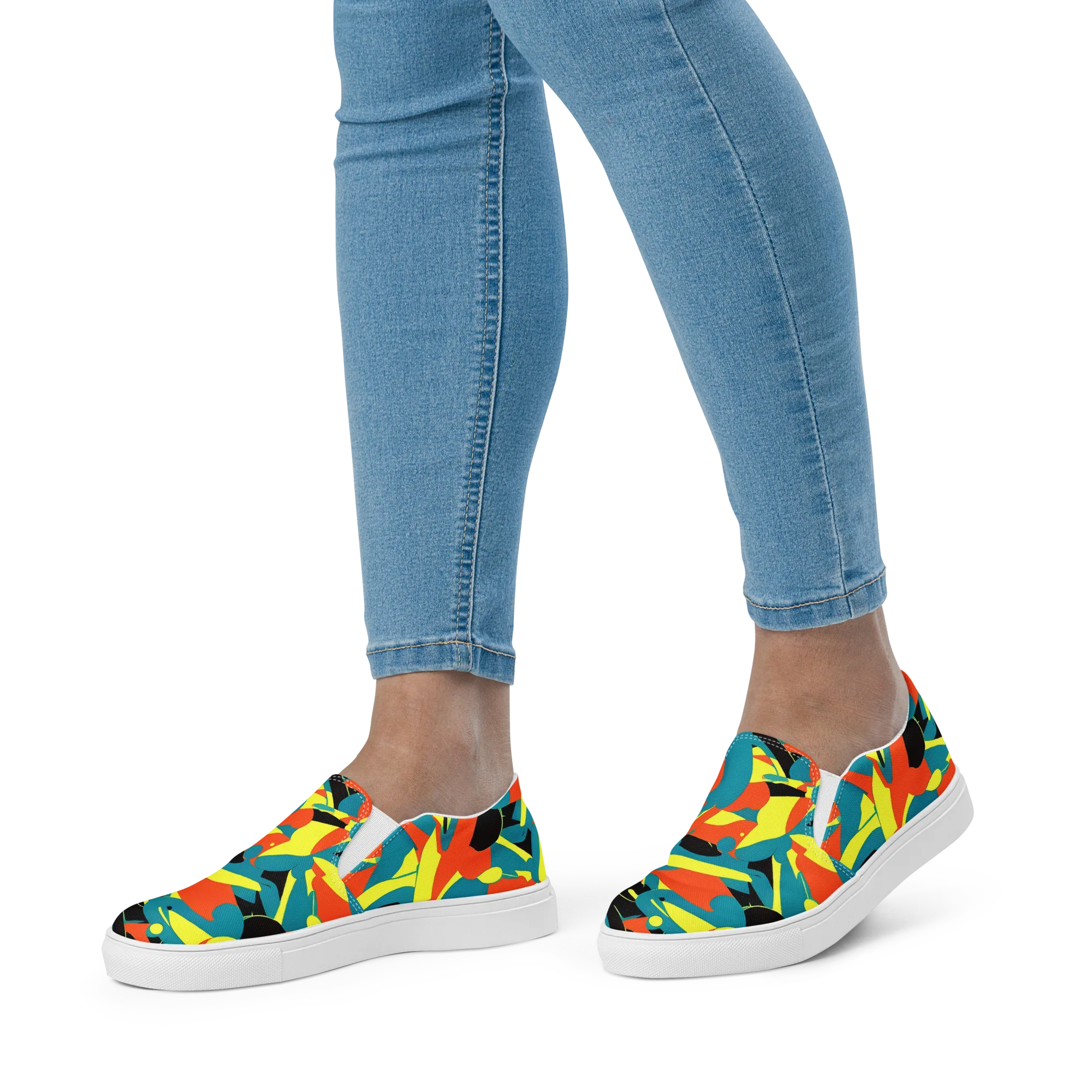 Gerace Jive on Women's Slip-On Canvas Shoes — Front