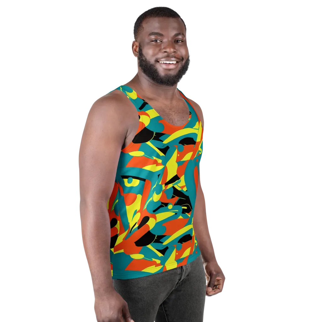 Gerace Jive on Men's Tank Top — Right Front