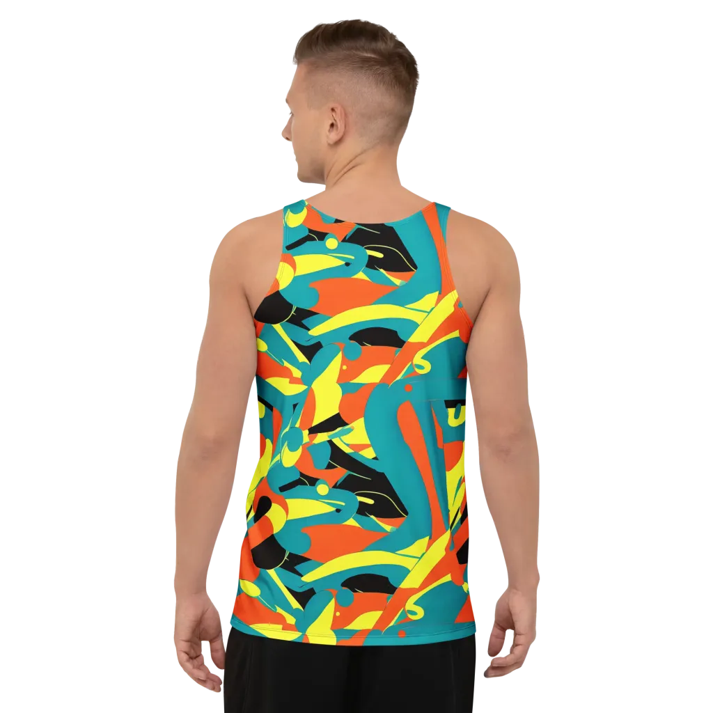 Gerace Jive on Men's Tank Top — Back