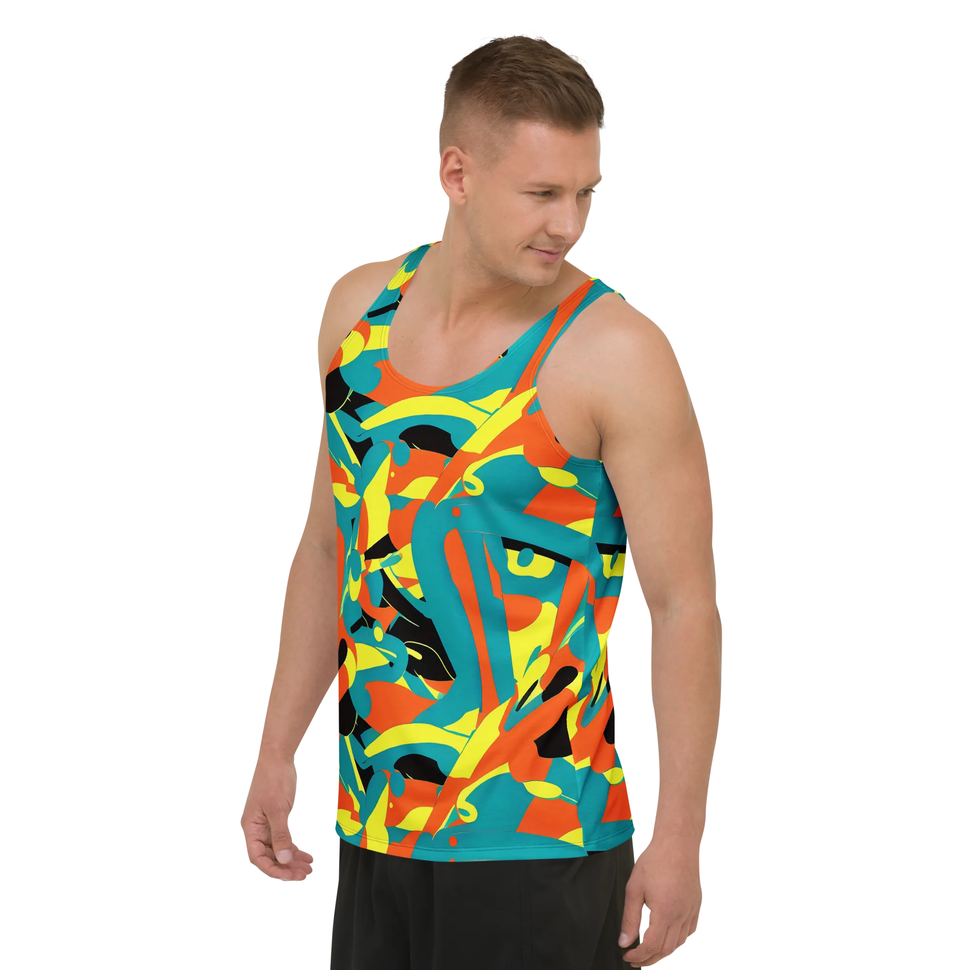 Gerace Jive on Men's Tank Top — Left Front
