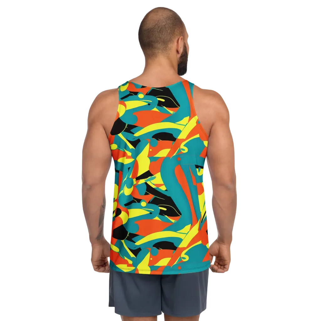 Gerace Jive on Men's Tank Top — Back