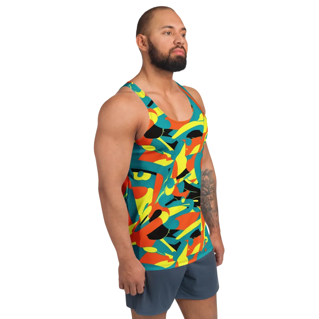 Gerace Jive on Men's Tank Top — Right Front