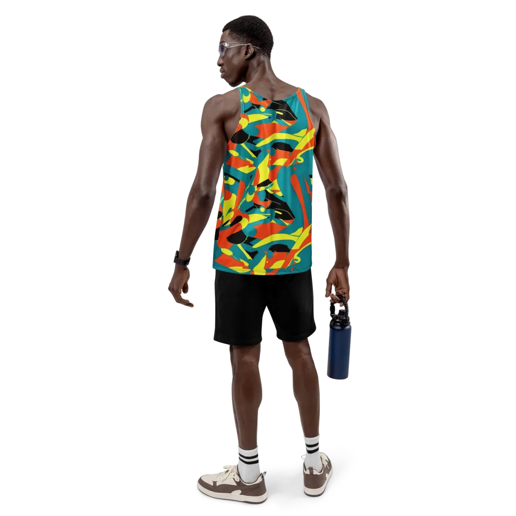 Gerace Jive on Men's Tank Top — Back