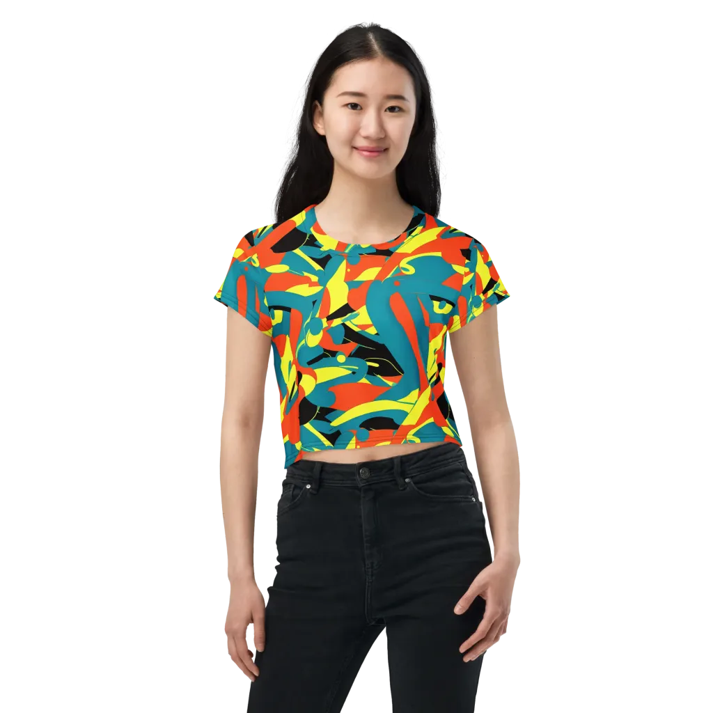 Gerace Jive on Crop Tee — Front