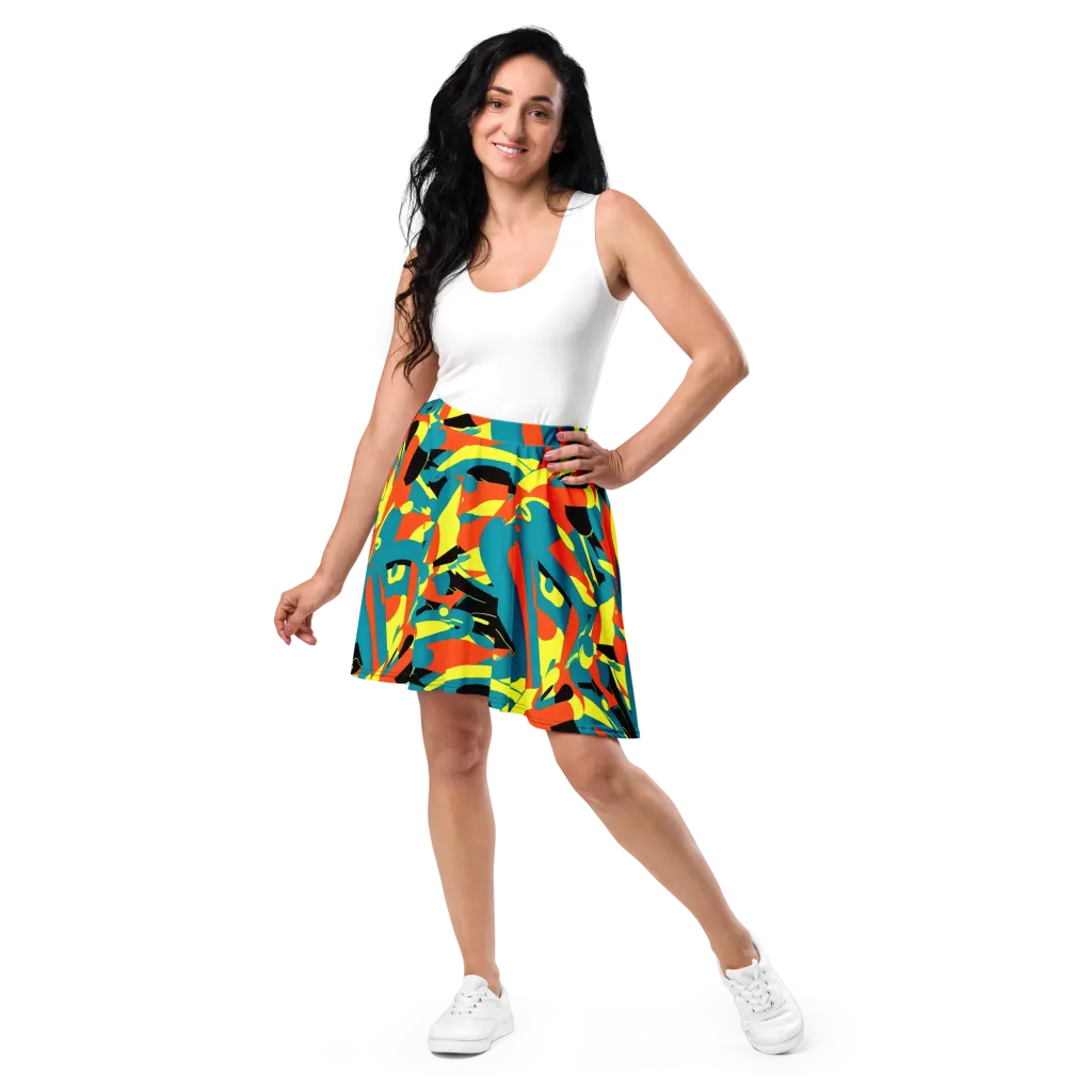Gerace Jive on Skater Skirt — Front