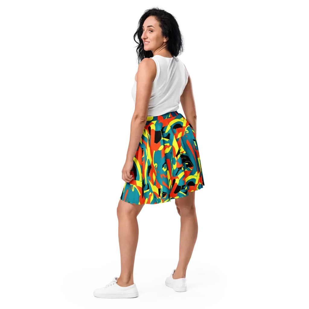 Gerace Jive on Skater Skirt — Back
