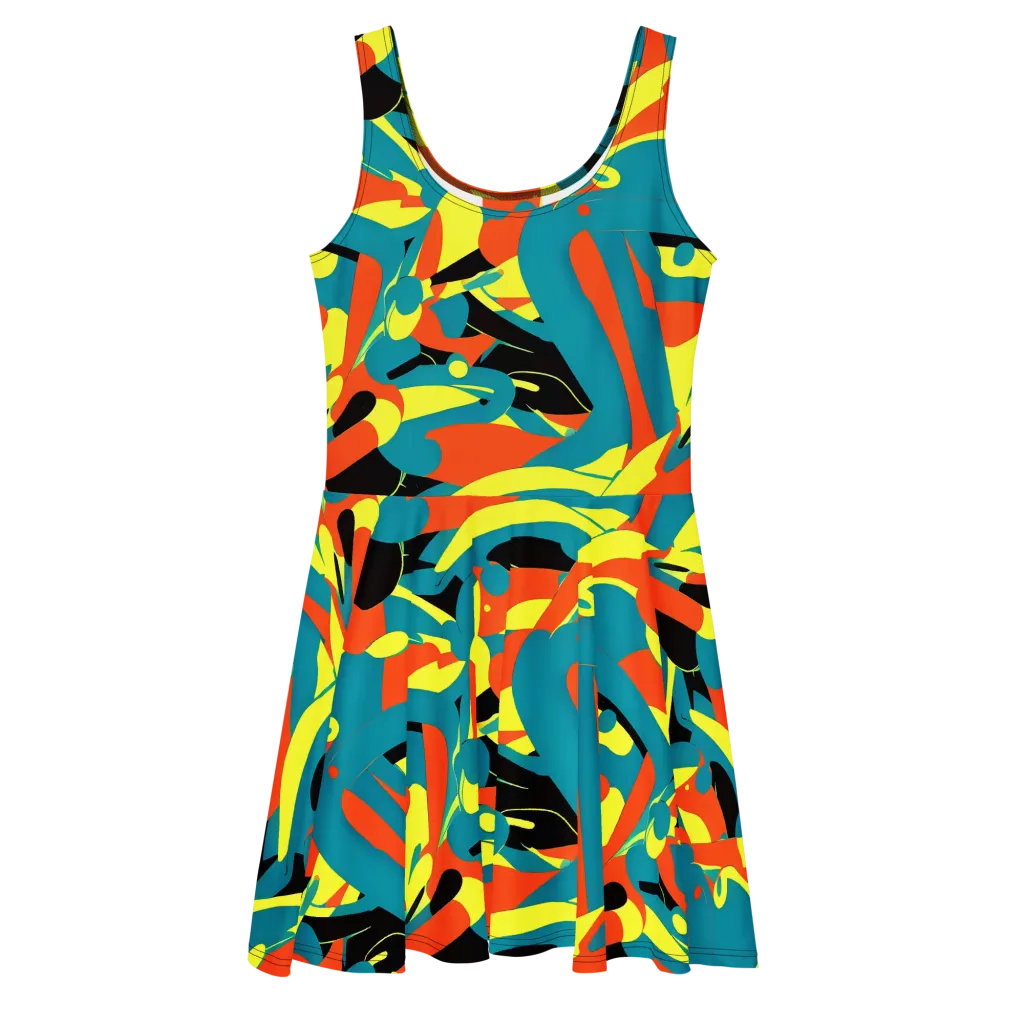 Gerace Jive on Skater Dress — Front