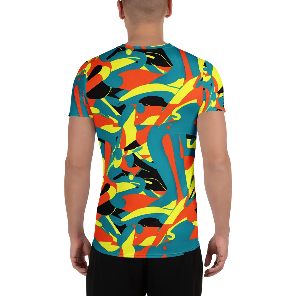 Gerace Jive on Men's Athletic T-Shirt — Back