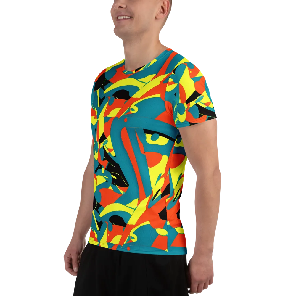 Gerace Jive on Men's Athletic T-Shirt — Left