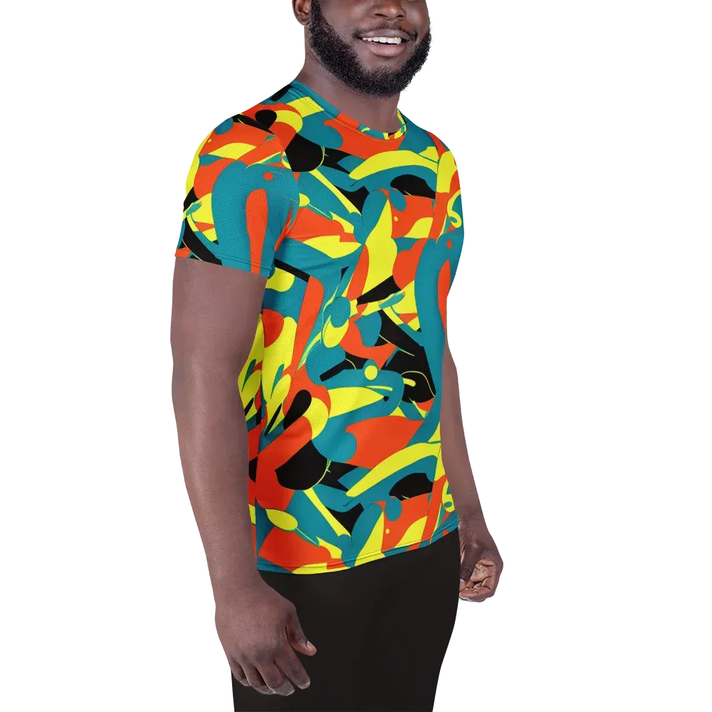 Gerace Jive on Men's Athletic T-Shirt — Right