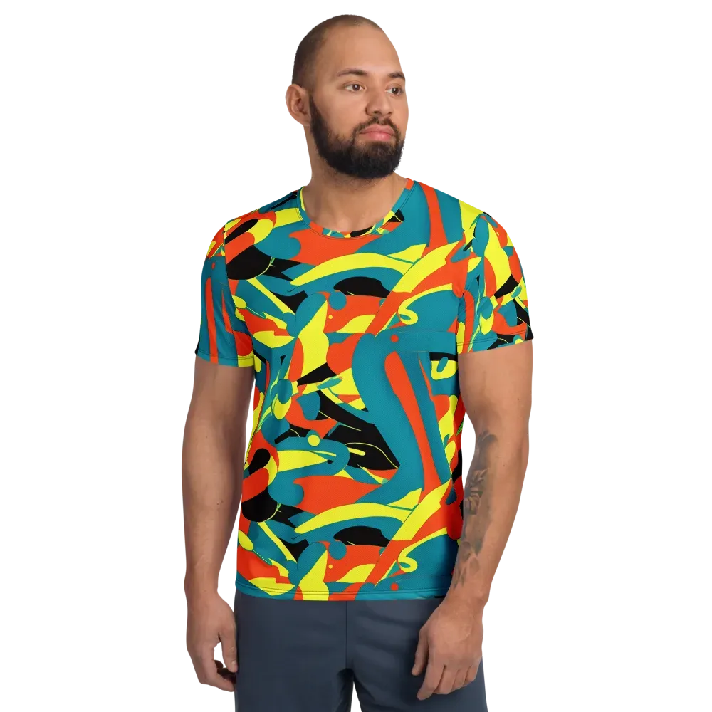 Gerace Jive on Men's Athletic T-Shirt — Front