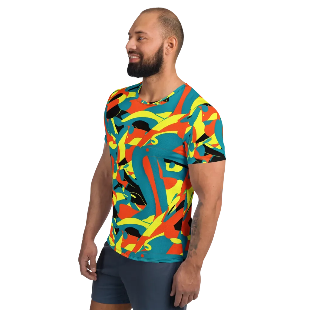 Gerace Jive on Men's Athletic T-Shirt — Left