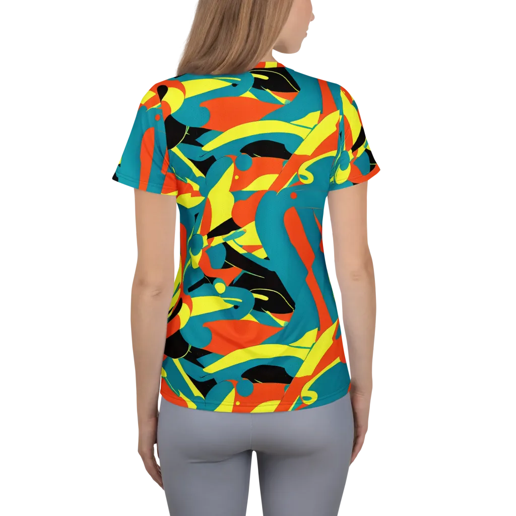Gerace Jive on Women's Athletic T-Shirt — Back