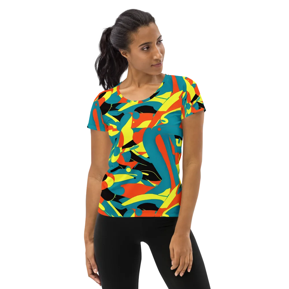 Gerace Jive on Women's Athletic T-Shirt — Front