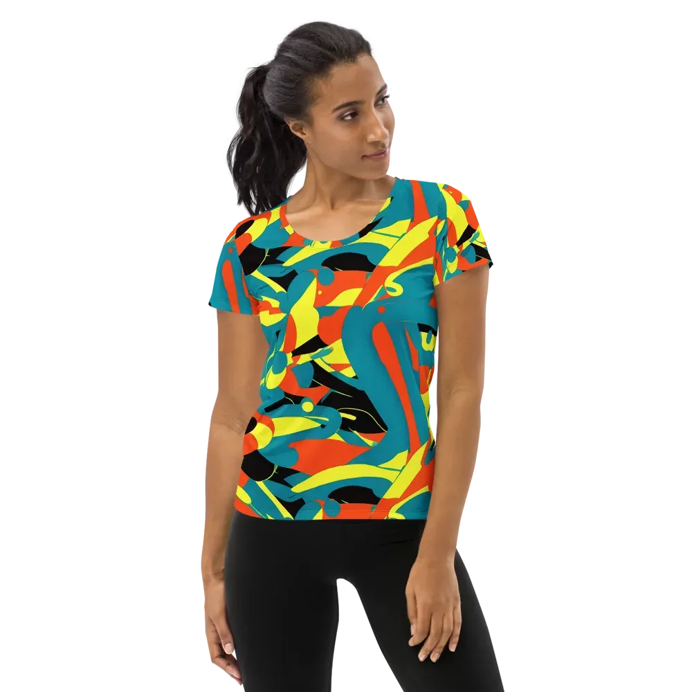 Gerace Jive on Women's Athletic T-Shirt — Front