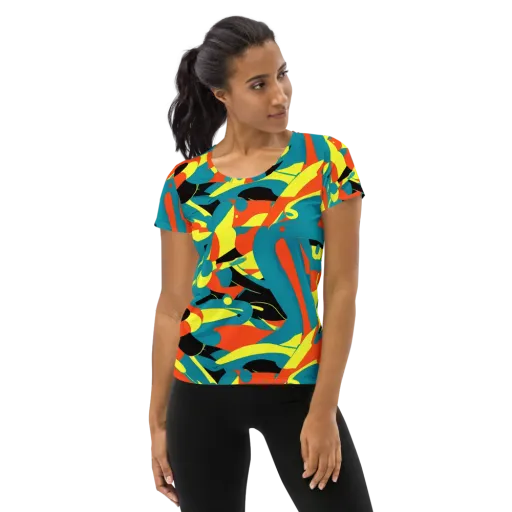 Gerace Jive on a Women's Athletic T-Shirt