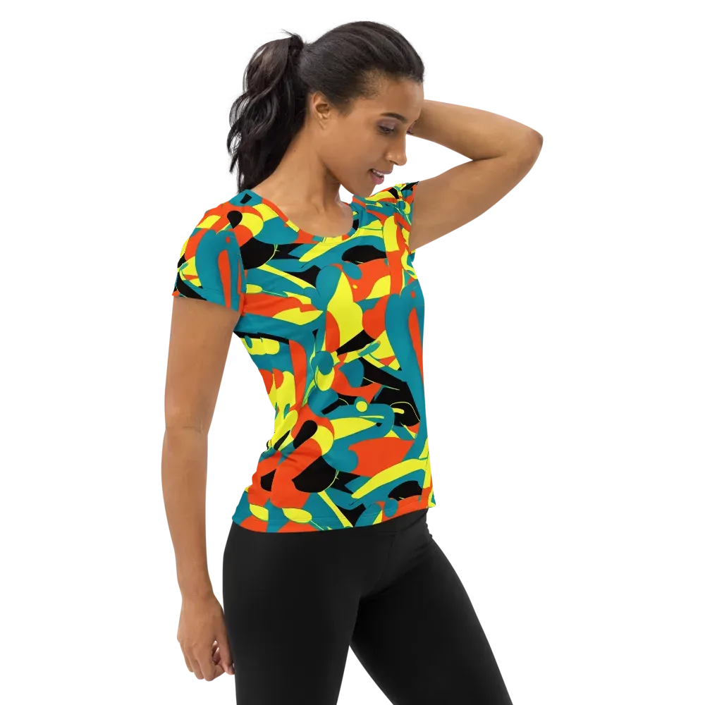 Gerace Jive on Women's Athletic T-Shirt — Right