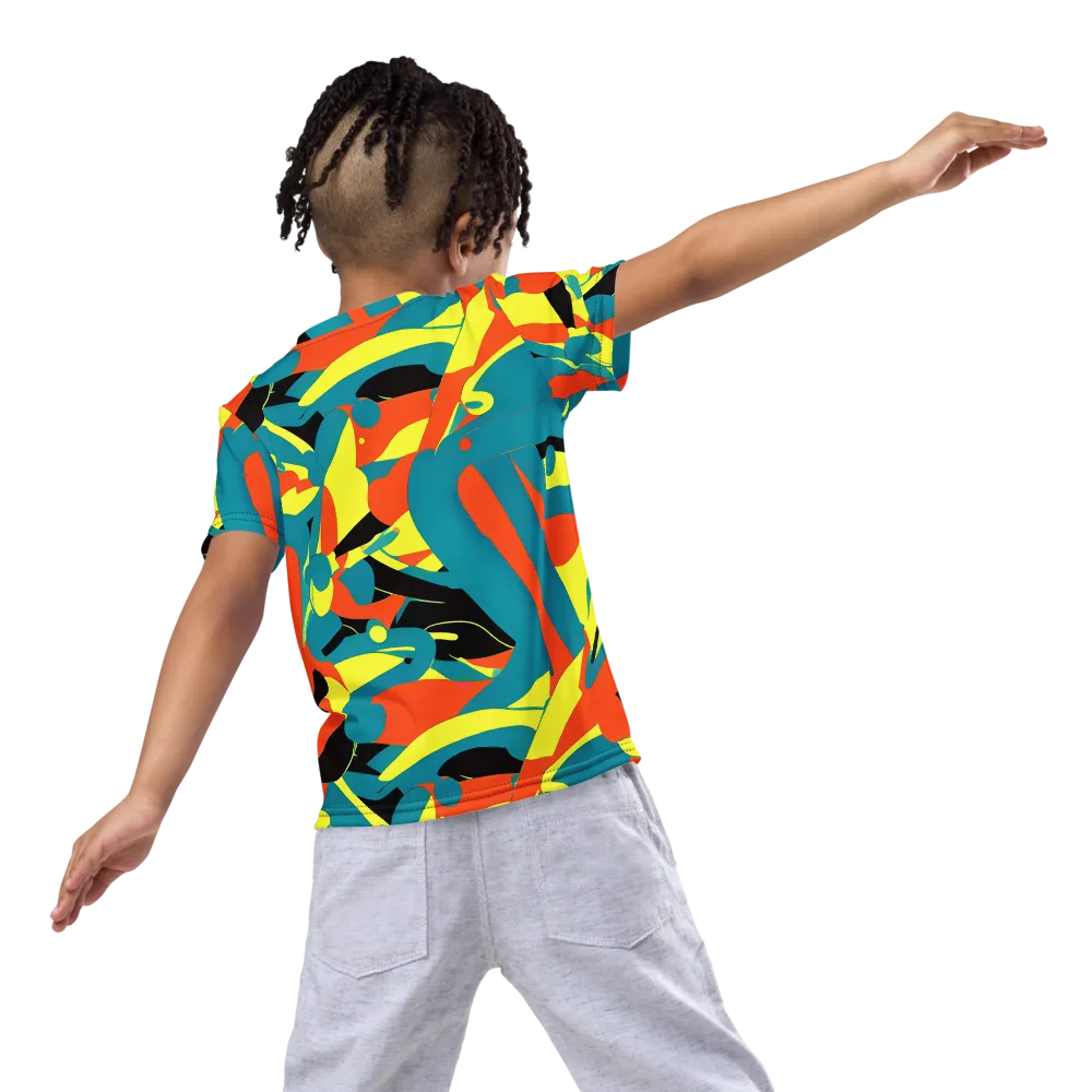 Gerace Jive on Kids Crew Neck T-Shirt — Back