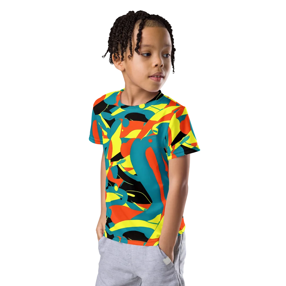 Gerace Jive on Kids Crew Neck T-Shirt — Left Front