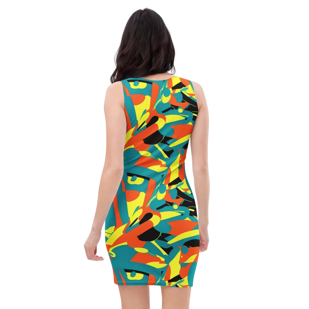 Gerace Jive on Bodycon Dress — Back