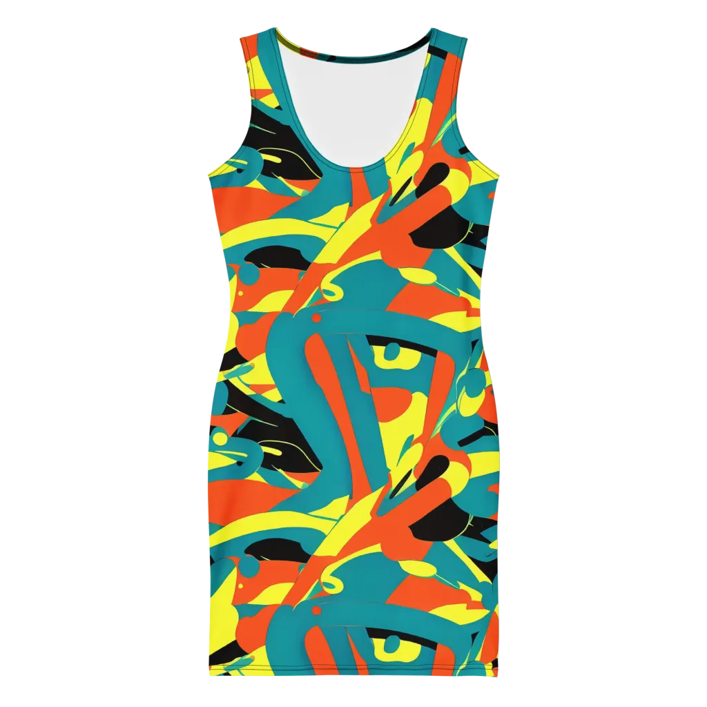 Gerace Jive on Bodycon Dress — Front