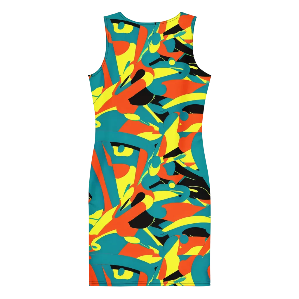 Gerace Jive on Bodycon Dress — Back