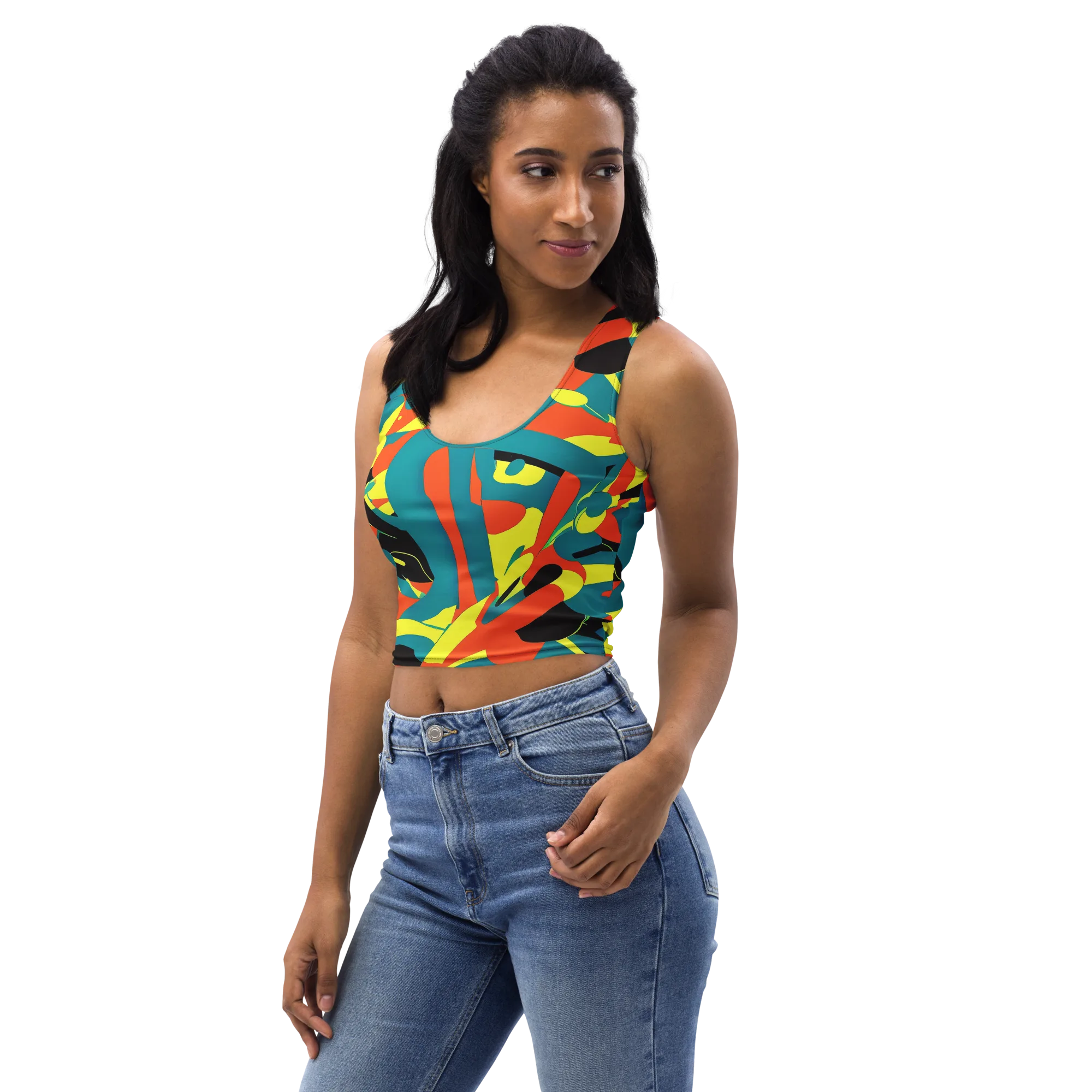 Gerace Jive on Crop Top — Left Front