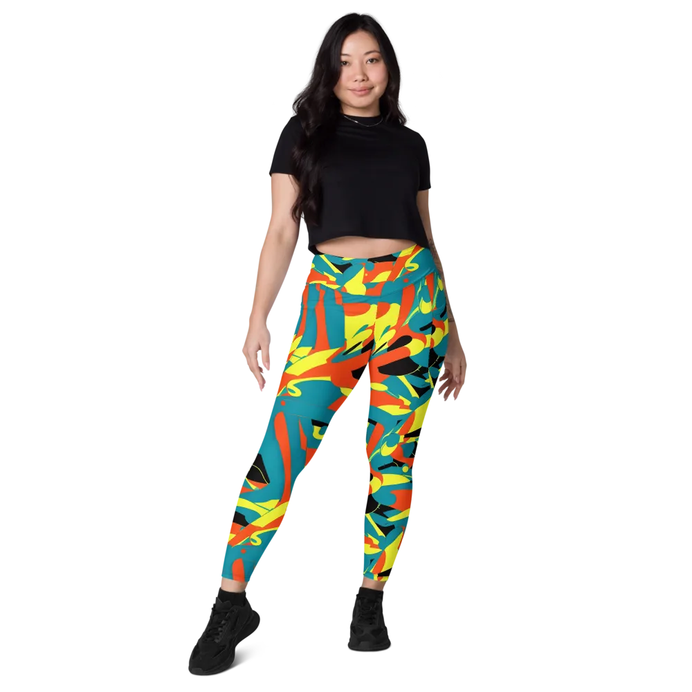 Gerace Jive on Leggings with Pockets — Front