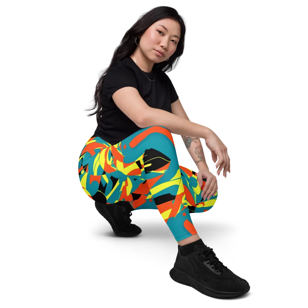 Gerace Jive on Leggings with Pockets — Right Front
