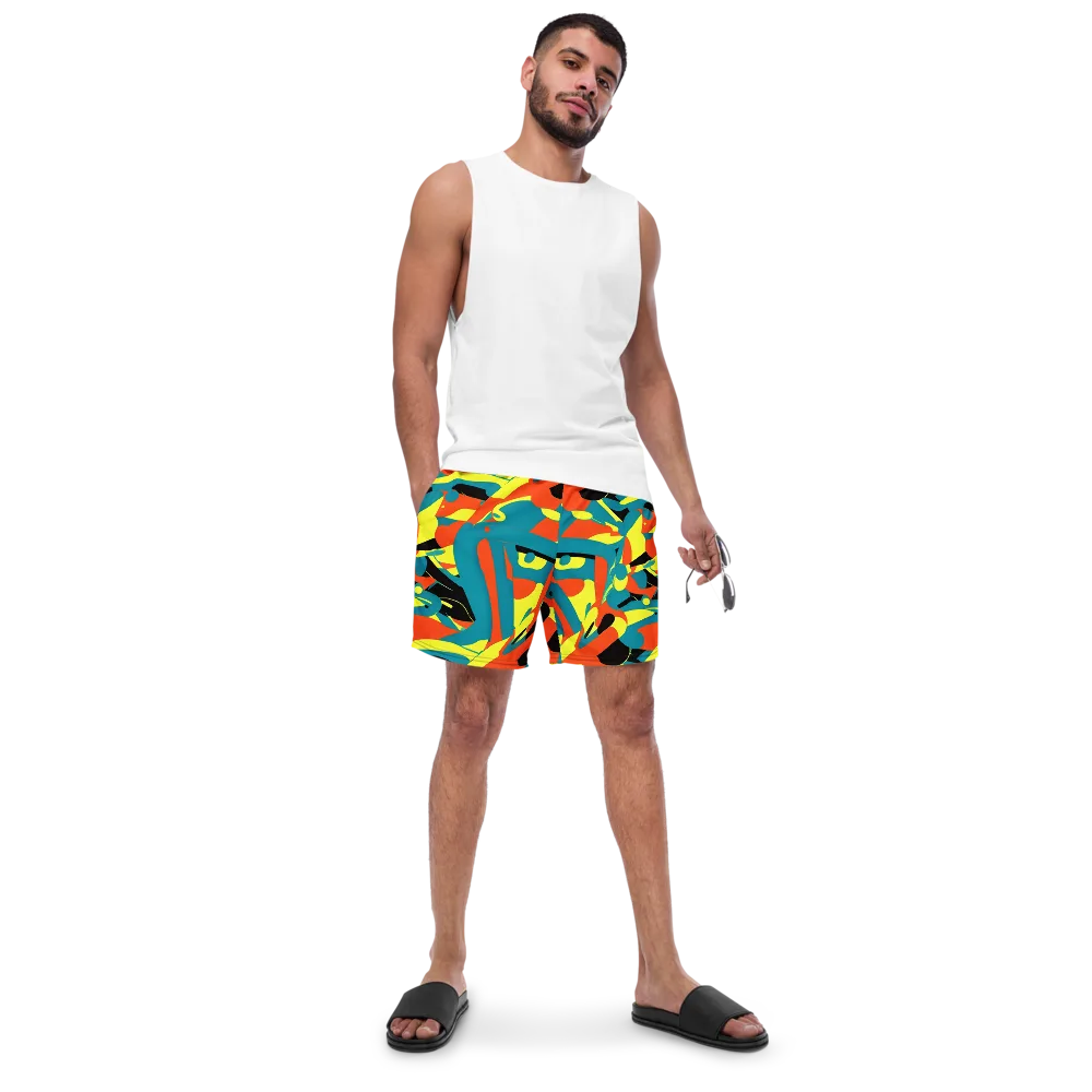 Gerace Jive on Swim Trunks — Front