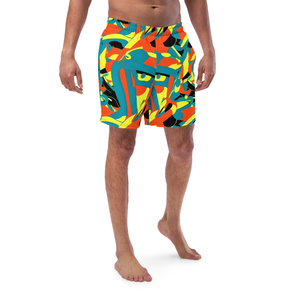 Gerace Jive on Swim Trunks — Front