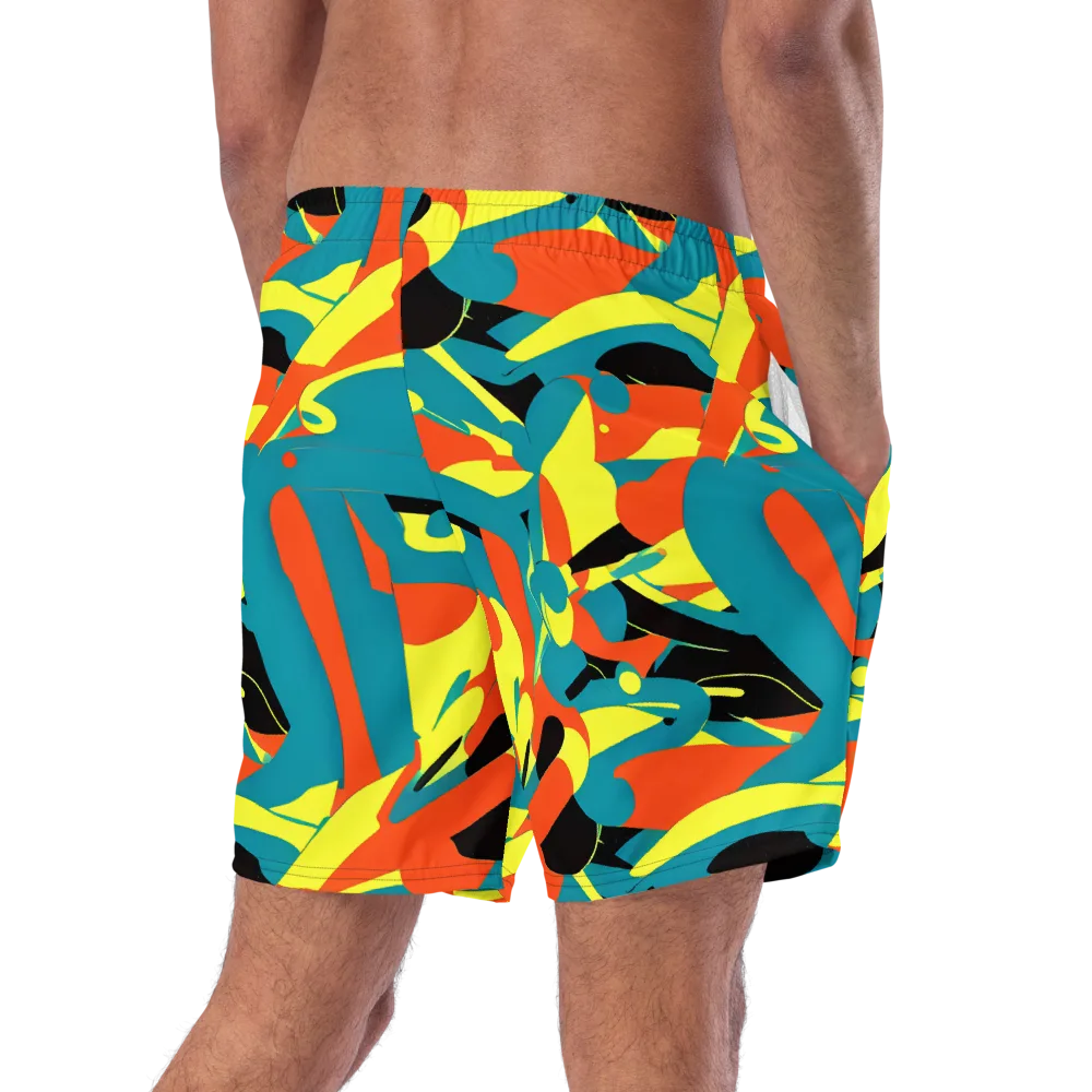 Gerace Jive on Swim Trunks — Right Back