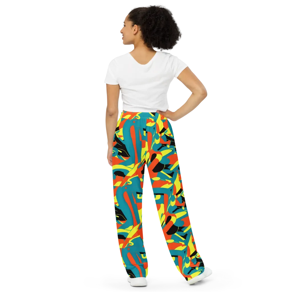 Gerace Jive on Wide-Leg Pants — Back