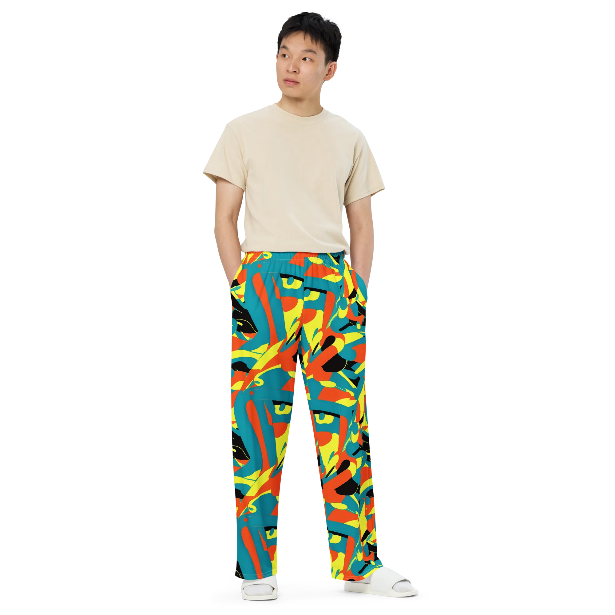Gerace Jive on Wide-Leg Pants — Front