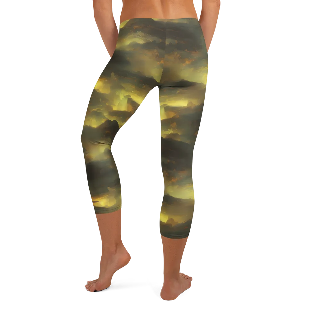 Crimson Tide on Capri Leggings — Back