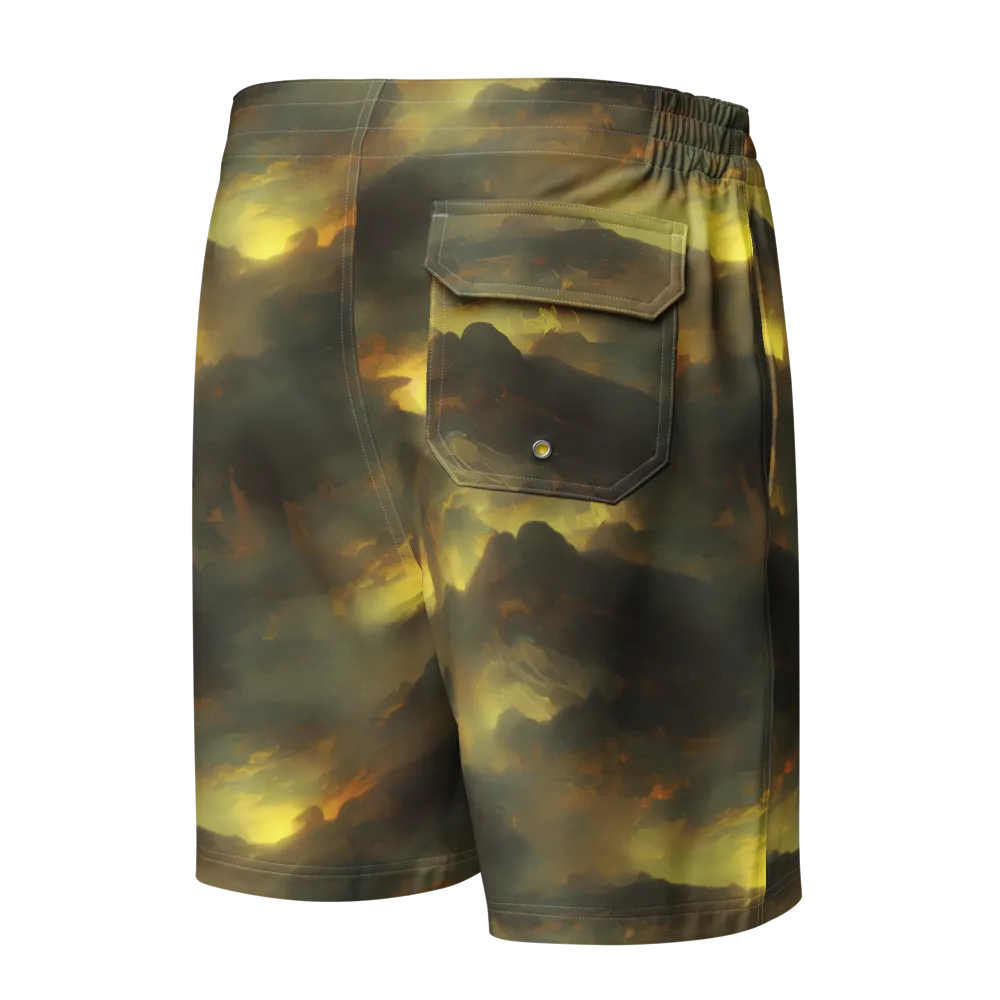 Crimson Tide on Men's Board Shorts — Back