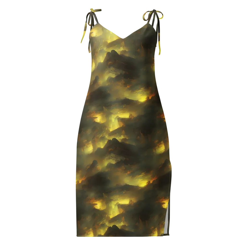 Crimson Tide on Slip Dress — Front
