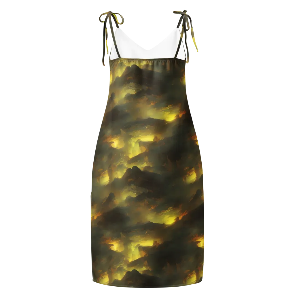 Crimson Tide on Slip Dress — Back
