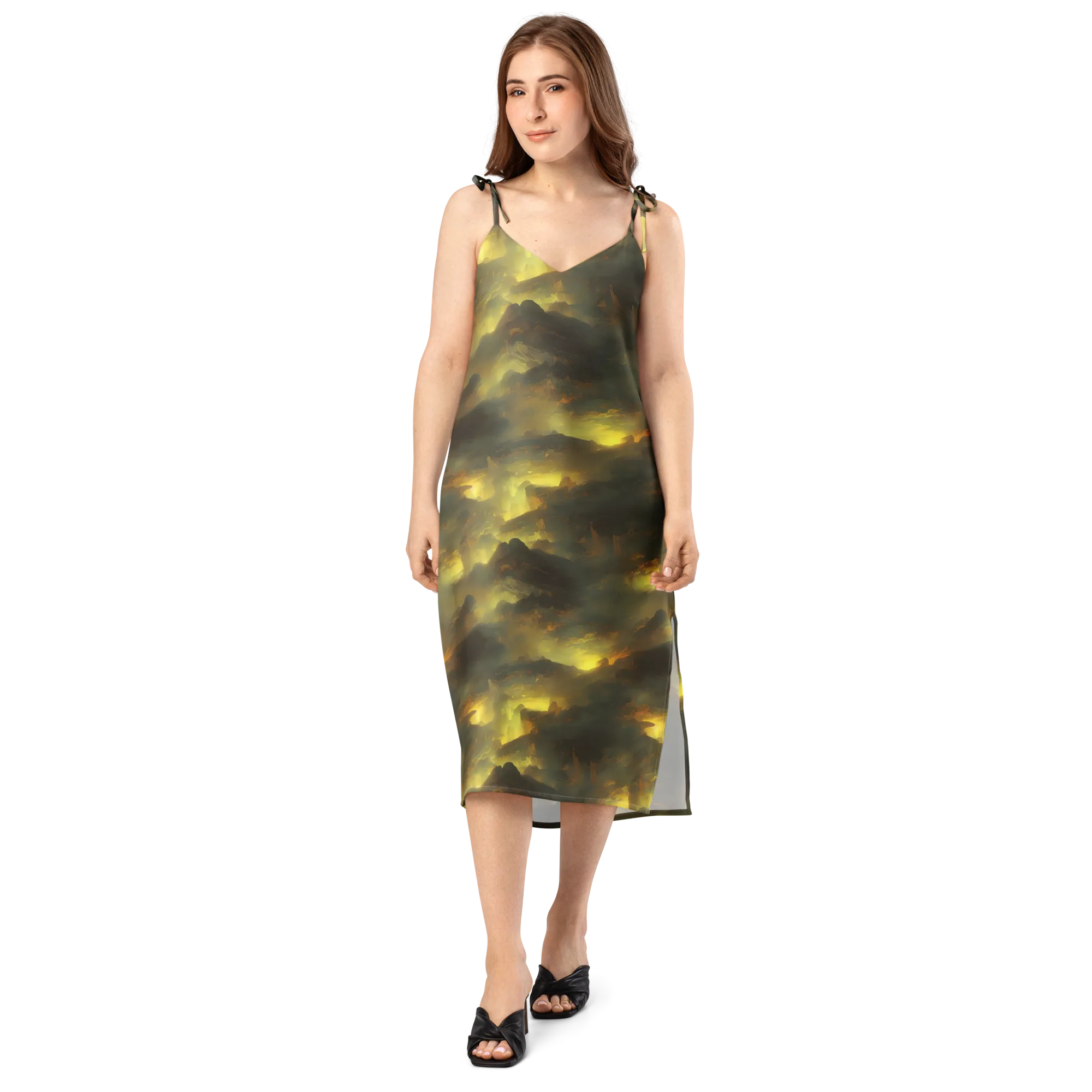Crimson Tide on Slip Dress — Front