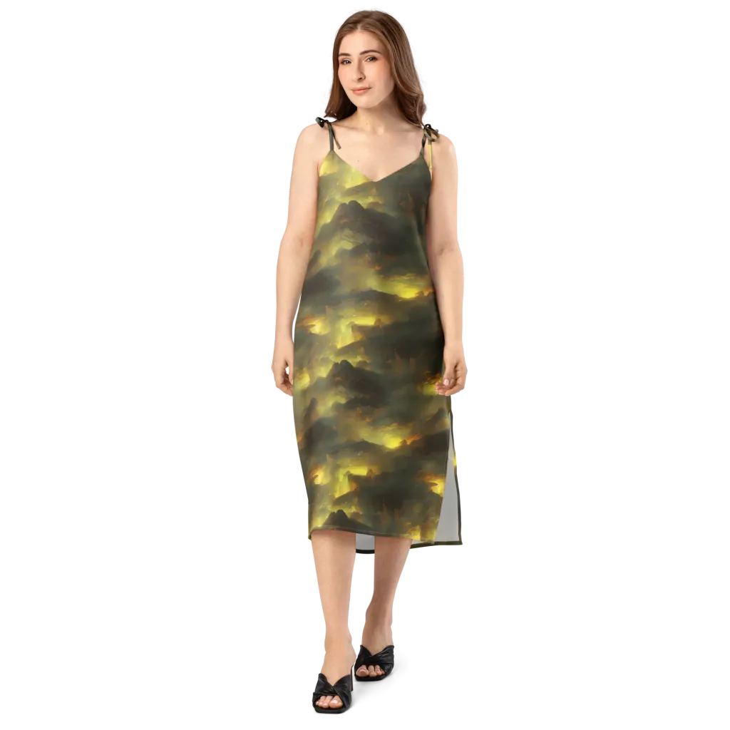 Crimson Tide on Slip Dress — Front