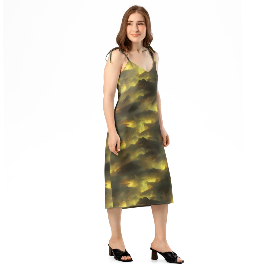 Crimson Tide on Slip Dress — Right Front