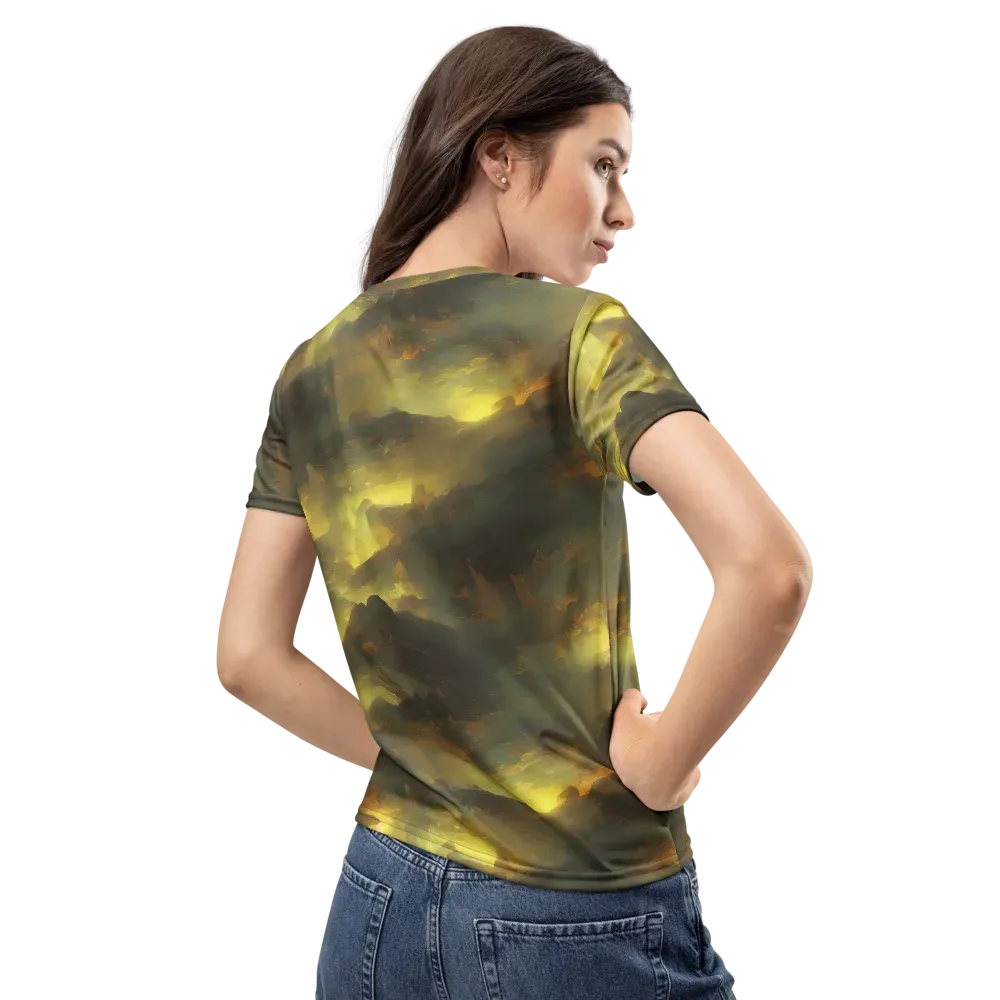 Crimson Tide on Women's Crew Neck T-Shirt — Back