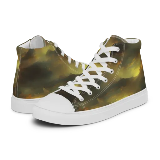 Crimson Tide on a Women's High Top Canvas Shoes