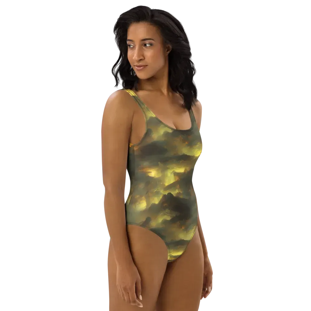 Crimson Tide on One-Piece Swimsuit — Right