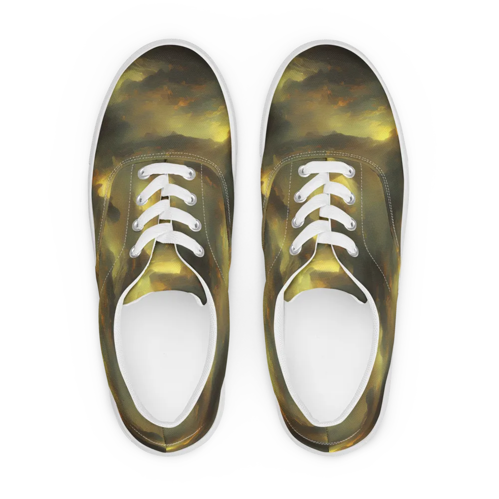 Crimson Tide on Men's Lace-Up Canvas Shoes — Front